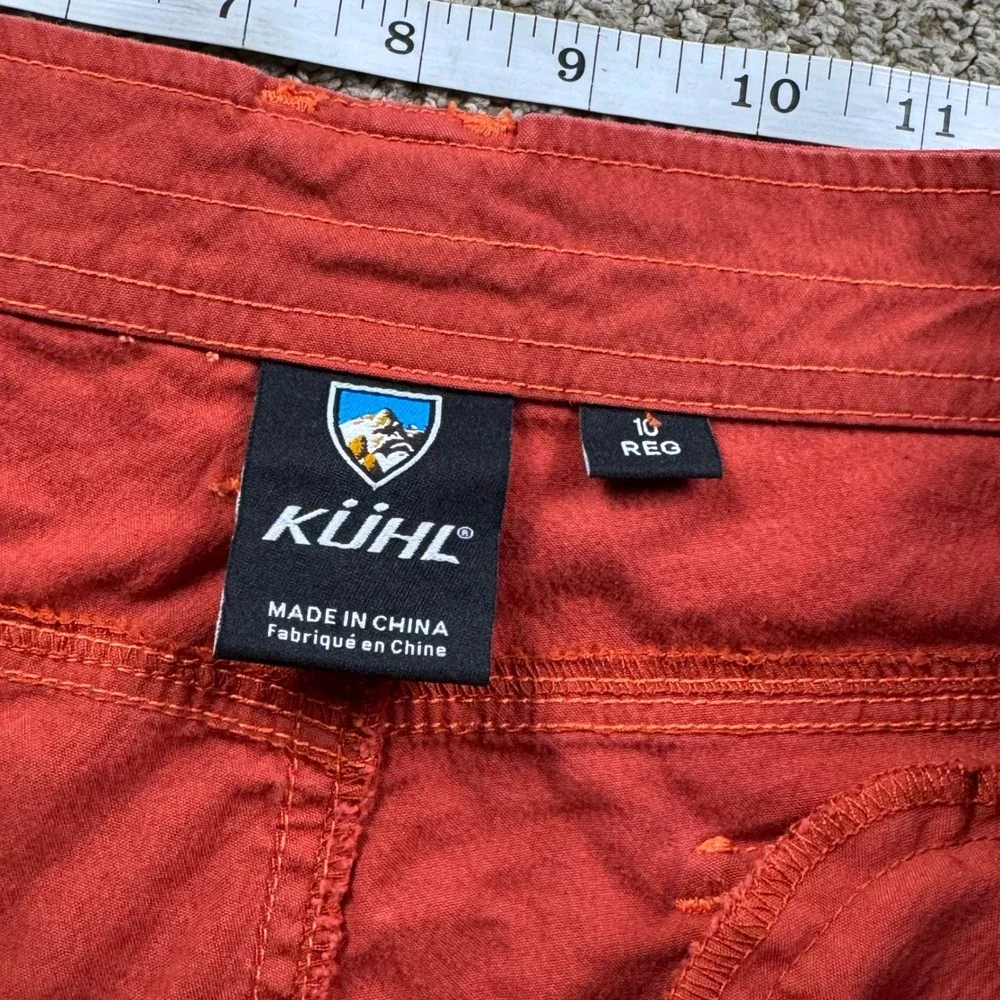 Kuhl Splash Roll Up Pants Cargo Mid Rise Lightweight Womens 10 Outdoor Hiking